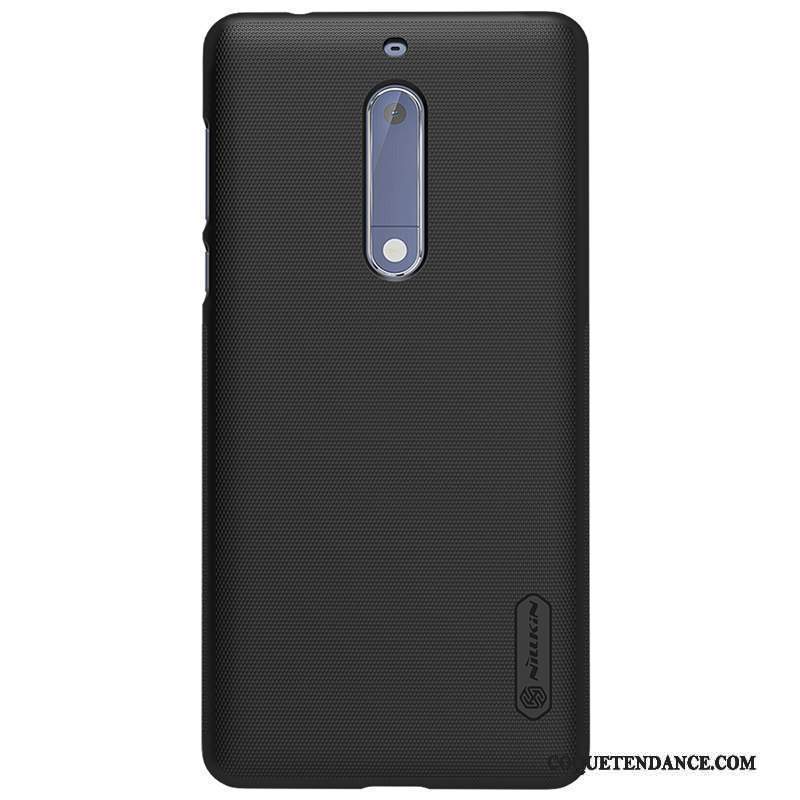 Nokia 5 Coque Protection Délavé En Daim Incassable Résistant À L'usure De Téléphone