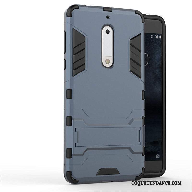 Nokia 5 Coque Étui Bleu Protection Difficile