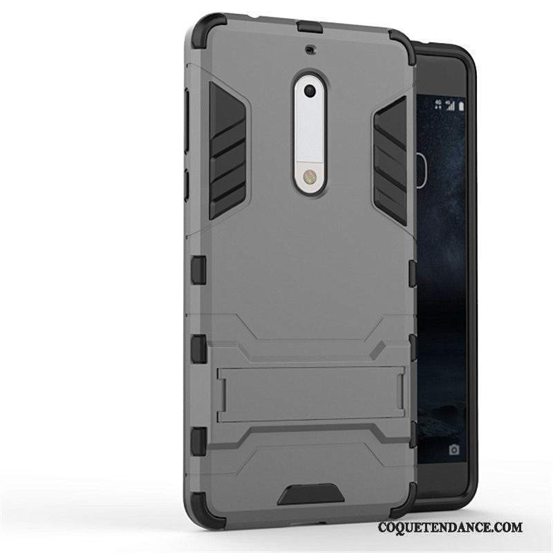 Nokia 5 Coque Étui Bleu Protection Difficile