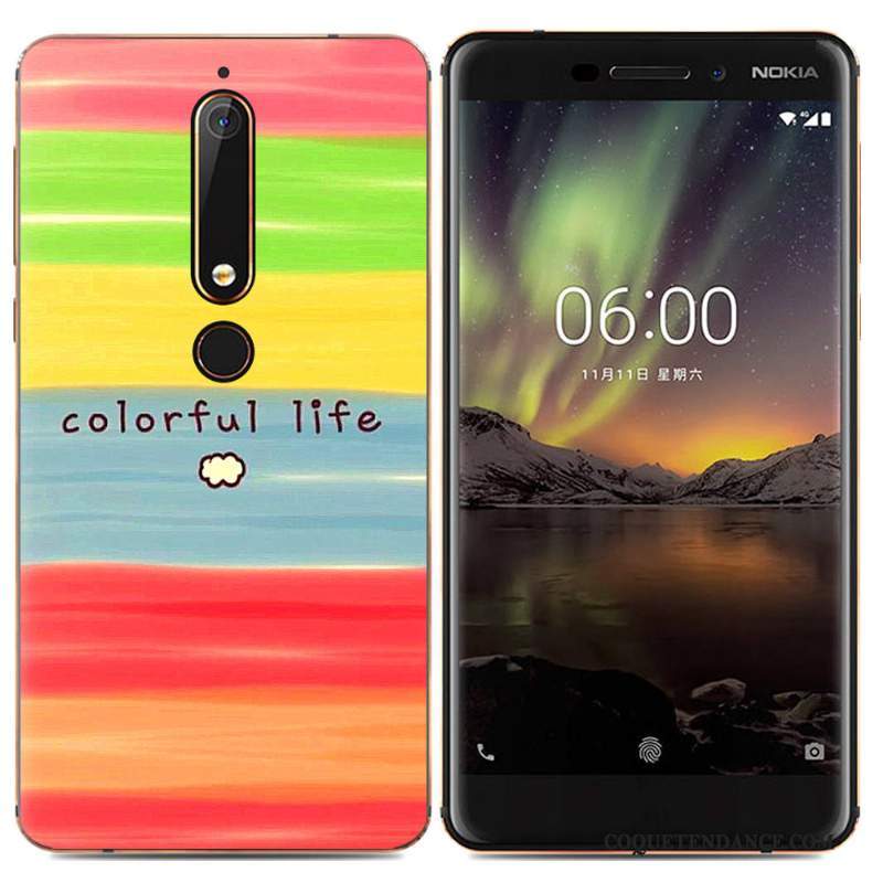 Nokia 6.1 Coque Tendance Simple Créatif Protection