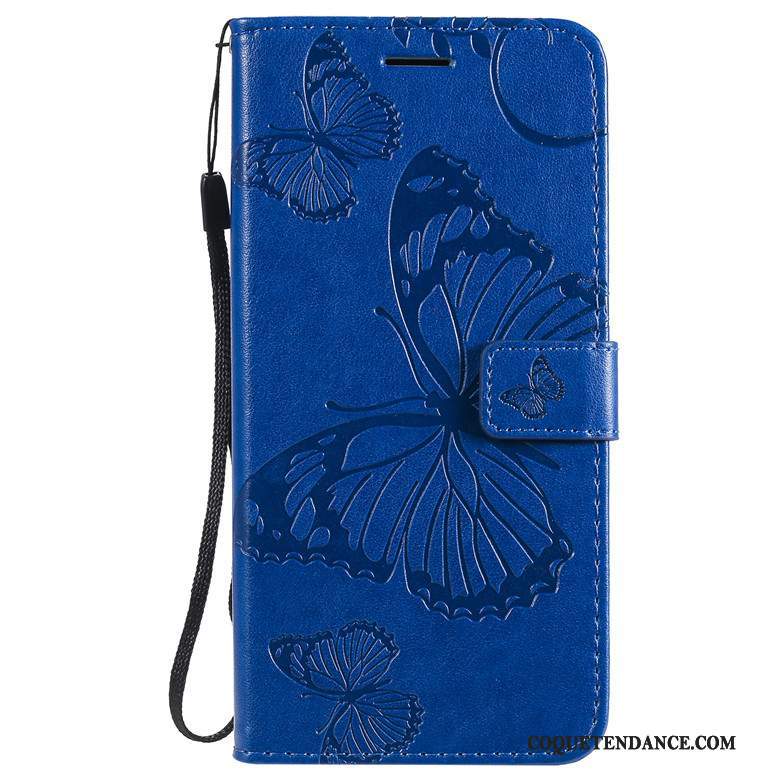 Nokia 6.2 Coque Clamshell Protection Incassable Bleu Étui En Cuir