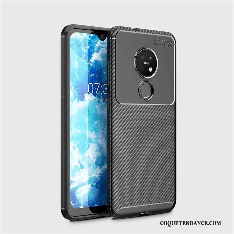 Nokia 6.2 Coque Incassable Protection Délavé En Daim Étui Modèle Fleurie