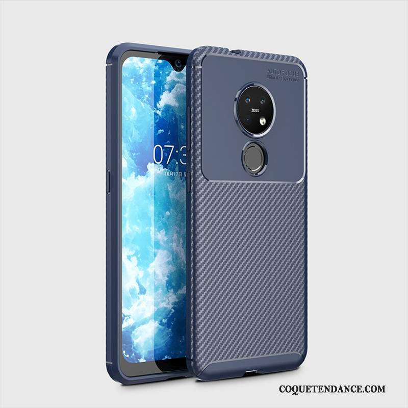 Nokia 6.2 Coque Incassable Protection Délavé En Daim Étui Modèle Fleurie