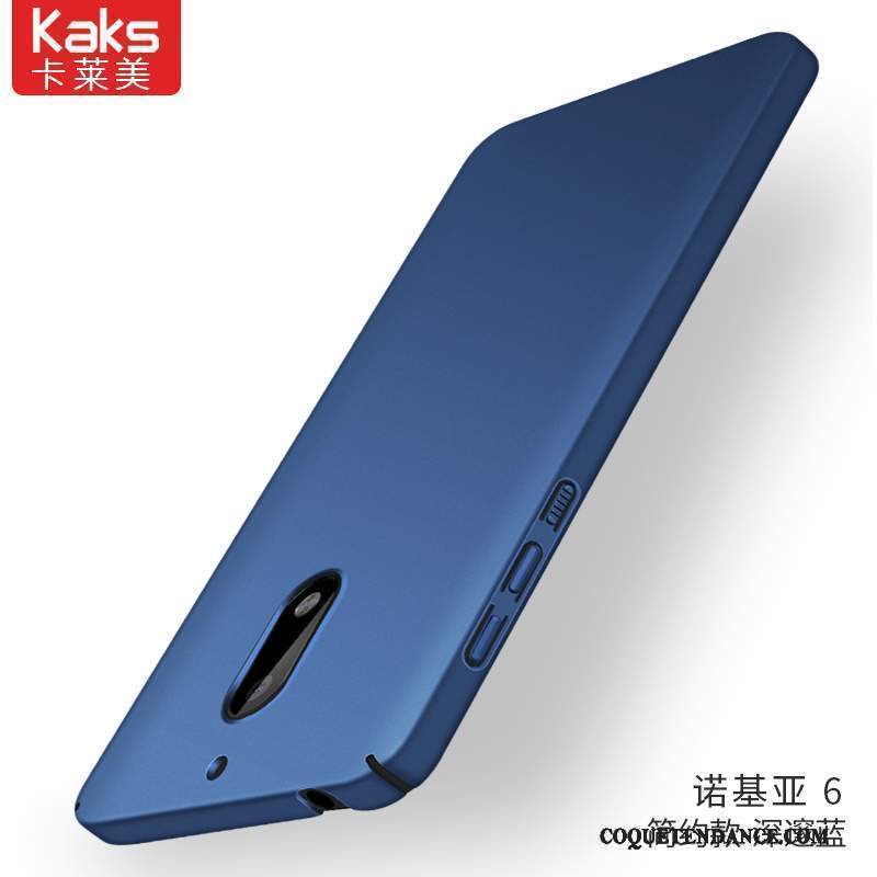 Nokia 6 Coque Tout Compris Incassable Bleu Très Mince Délavé En Daim