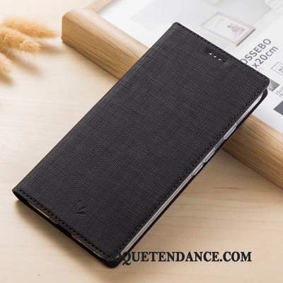 Nokia 7.1 Coque Blanc Tissu Protection De Téléphone Étui En Cuir