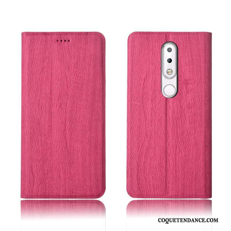 Nokia 7.1 Coque Protection Arbres Étui En Cuir Silicone Incassable