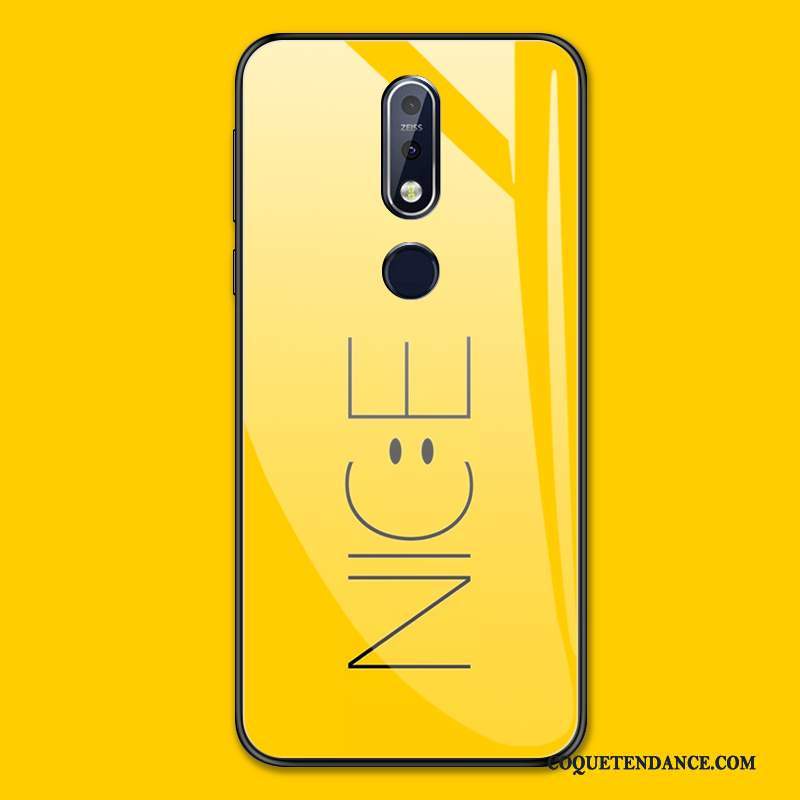 Nokia 7.1 Coque Protection Simple Noir Personnalité Tendance