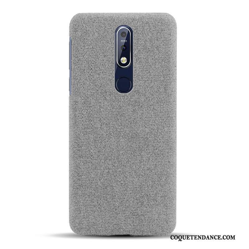 Nokia 7.1 Coque Étui Incassable Protection Tissu