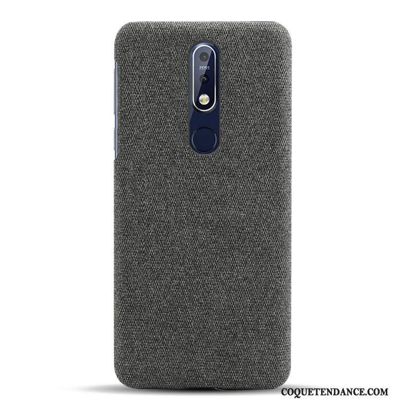 Nokia 7.1 Coque Étui Incassable Protection Tissu