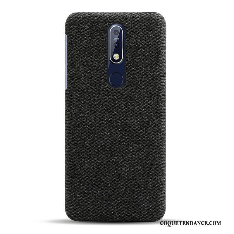 Nokia 7.1 Coque Étui Incassable Protection Tissu