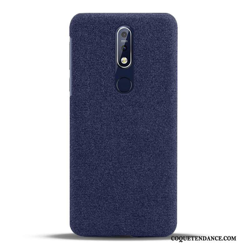 Nokia 7.1 Coque Étui Incassable Protection Tissu