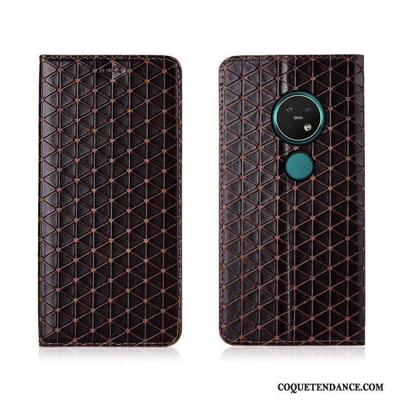 Nokia 7.2 Coque Fluide Doux Plaid Étui Haute De Téléphone