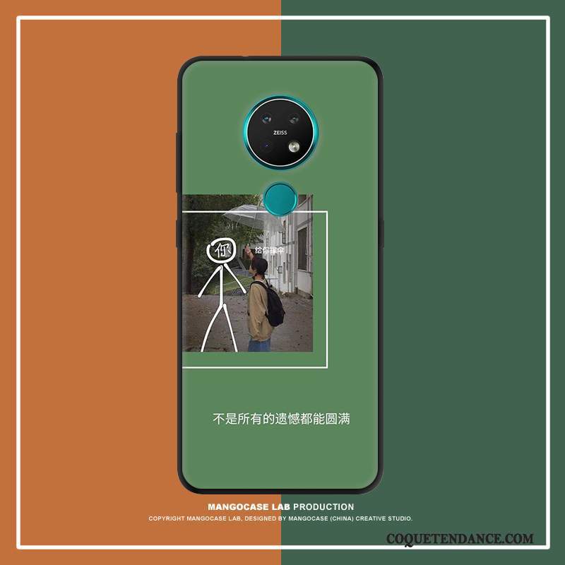 Nokia 7.2 Coque Personnalité Art Incassable Vert Personnalisé