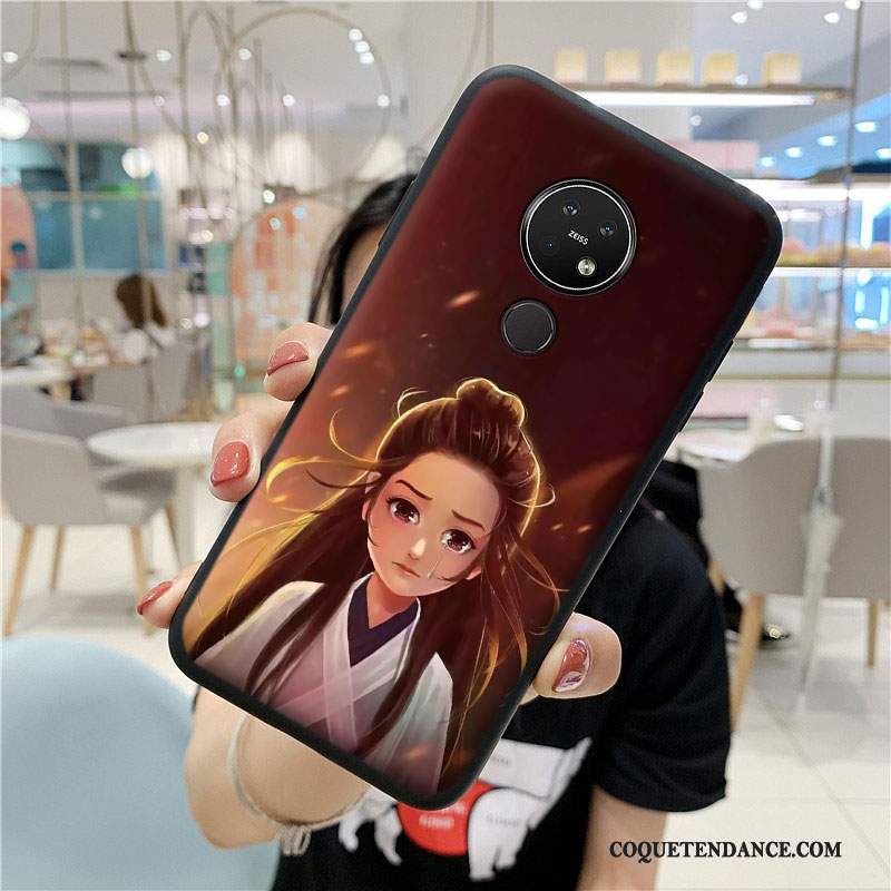 Nokia 7.2 Coque Silicone Amoureux Incassable Dessin Animé De Téléphone