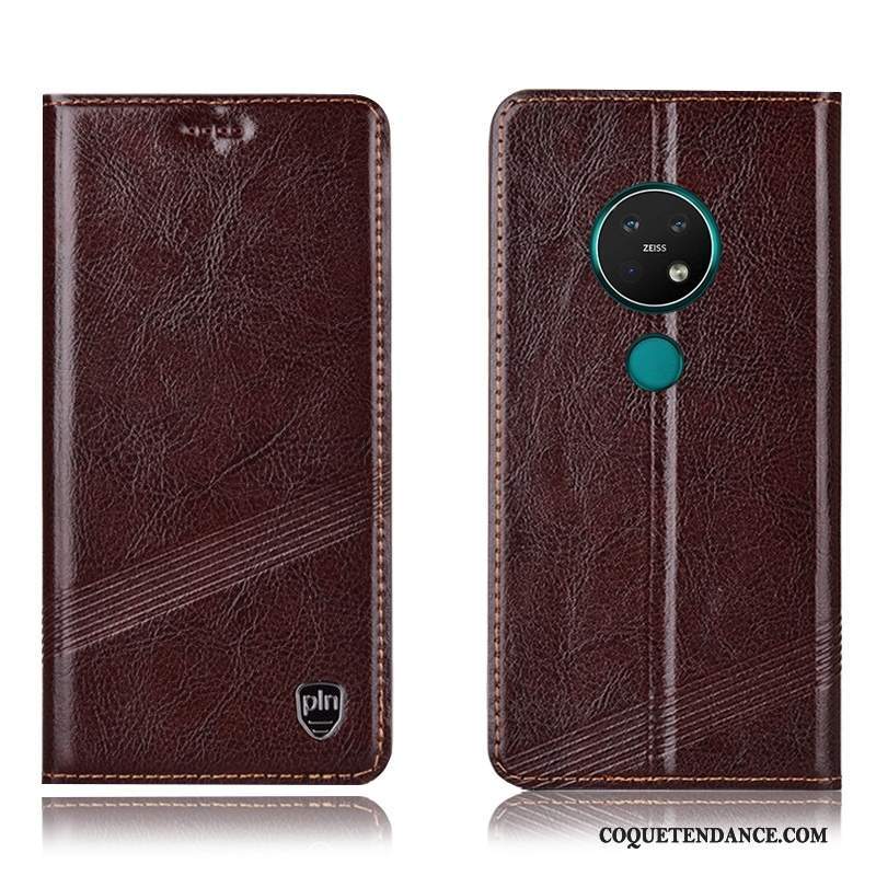 Nokia 7.2 Coque Étui En Cuir Tout Compris Modèle Fleurie Protection De Téléphone