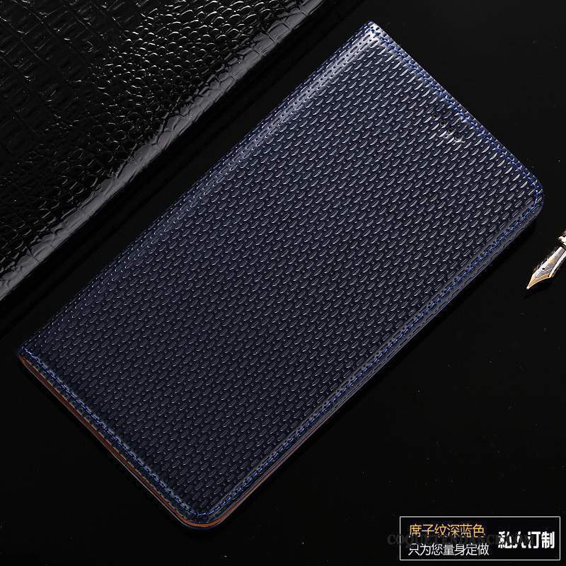 Nokia 7 Coque Cuir Véritable De Téléphone Protection Étui Étui En Cuir