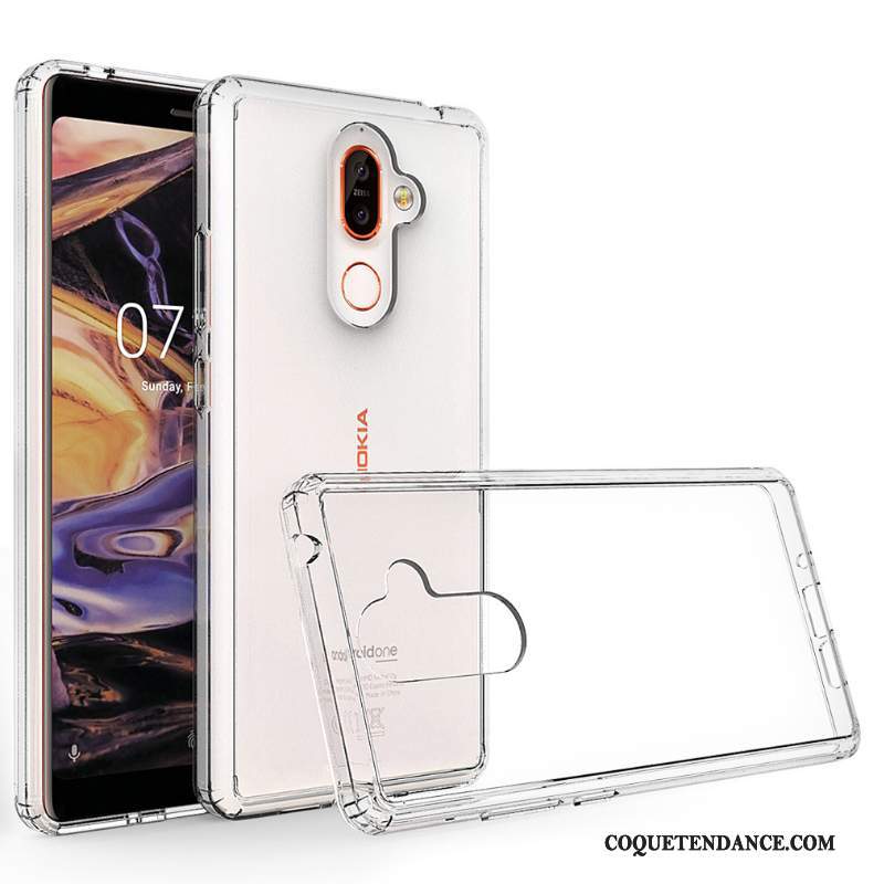 Nokia 7 Plus Coque De Téléphone Border Étui Noir Protection