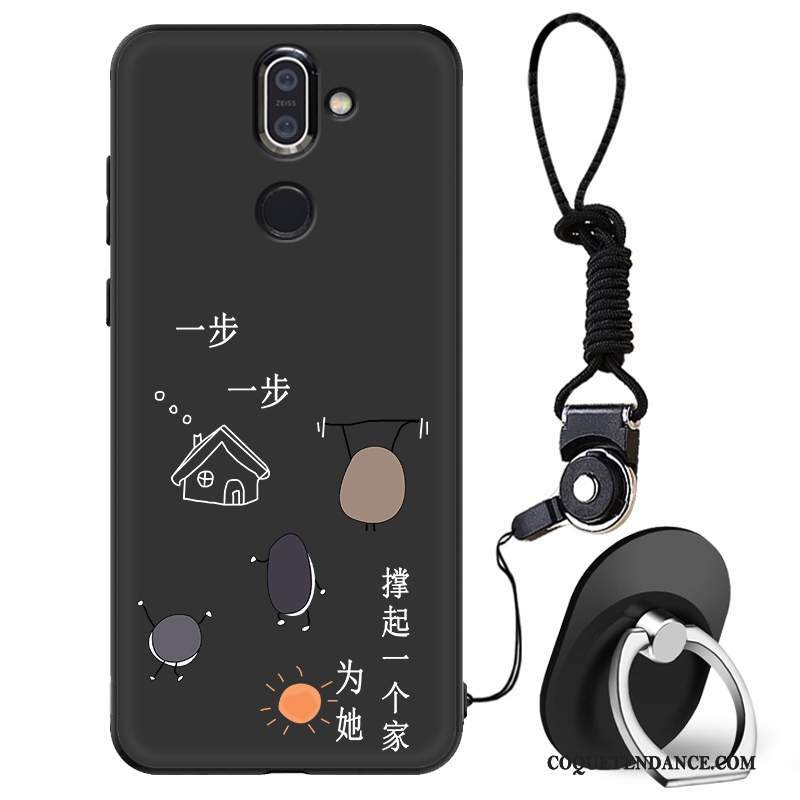 Nokia 7 Plus Coque Incassable Personnalité De Téléphone Noir Protection