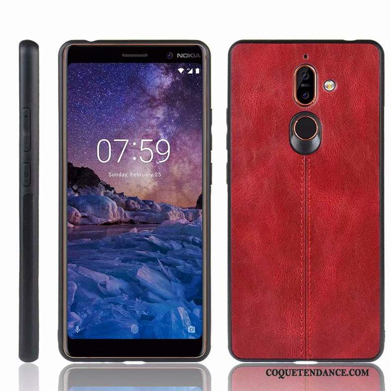 Nokia 7 Plus Coque Incassable Étui Protection De Téléphone Bleu