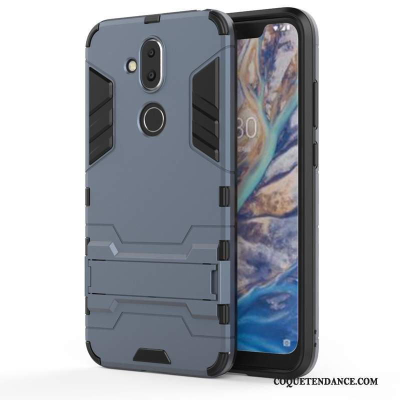 Nokia 8.1 Coque De Téléphone Incassable Bleu Protection Nouveau