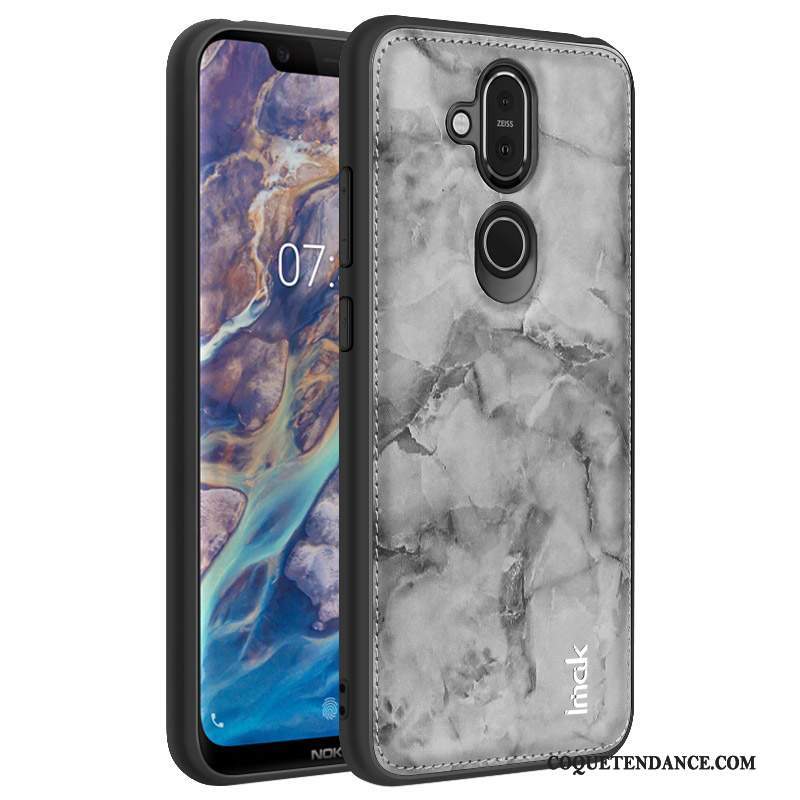 Nokia 8.1 Coque Tissu Difficile Protection Tout Compris Fluide Doux