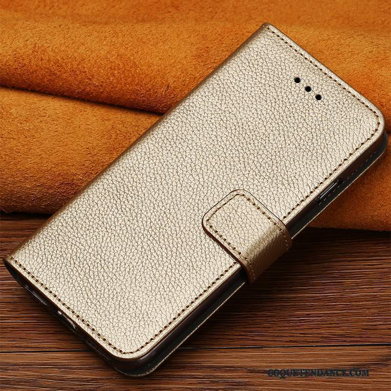 Nokia 8 Coque Luxe Clamshell Cuir Véritable Protection Étui