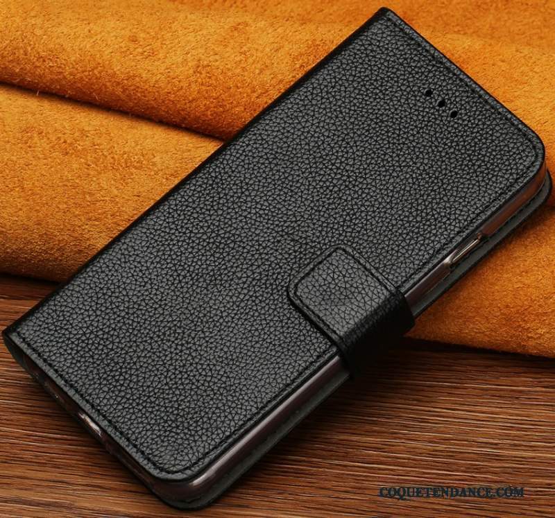 Nokia 8 Coque Luxe Clamshell Cuir Véritable Protection Étui