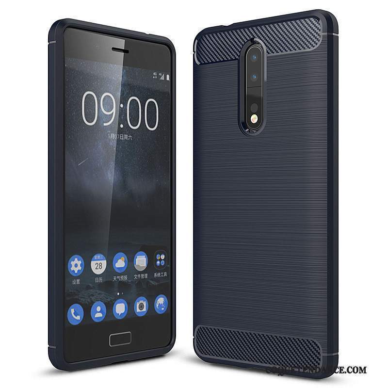 Nokia 8 Coque Protection Étui Fluide Doux Fibre Tout Compris