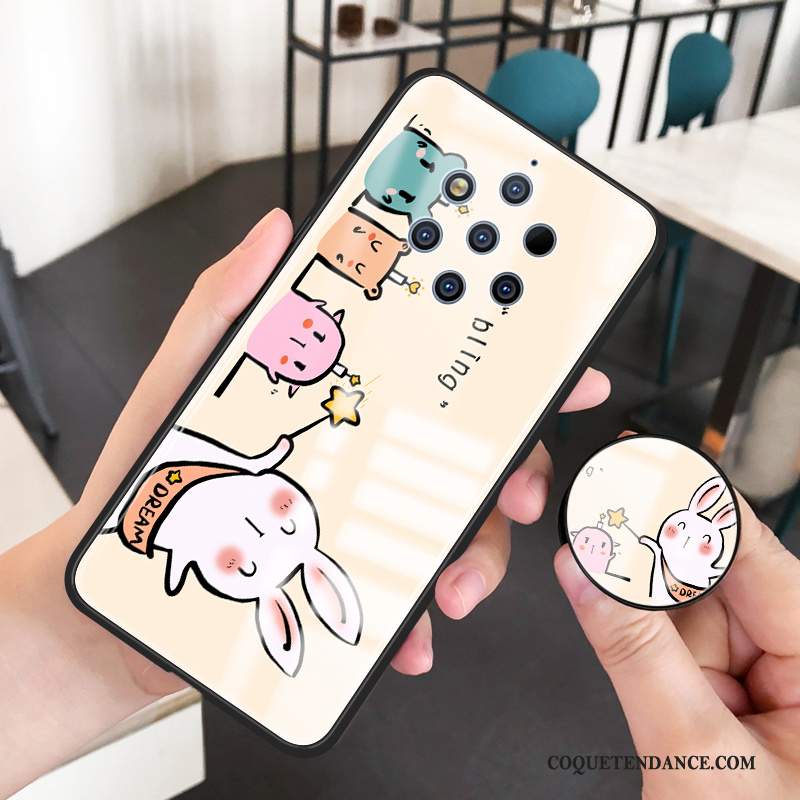 Nokia 9 Pureview Coque Dessin Animé Difficile Tout Compris Verre Trempé Frais