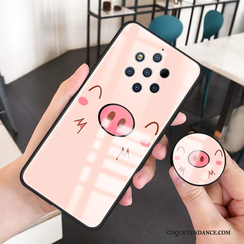 Nokia 9 Pureview Coque Dessin Animé Difficile Tout Compris Verre Trempé Frais