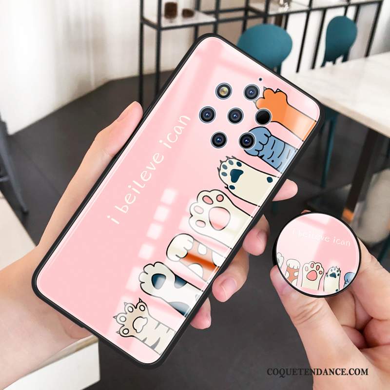 Nokia 9 Pureview Coque Dessin Animé Difficile Tout Compris Verre Trempé Frais