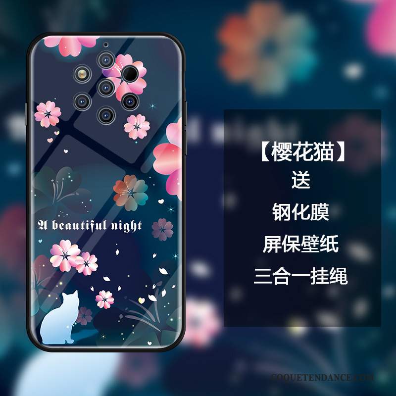 Nokia 9 Pureview Coque Tout Compris Sakura Protection Verre Étui