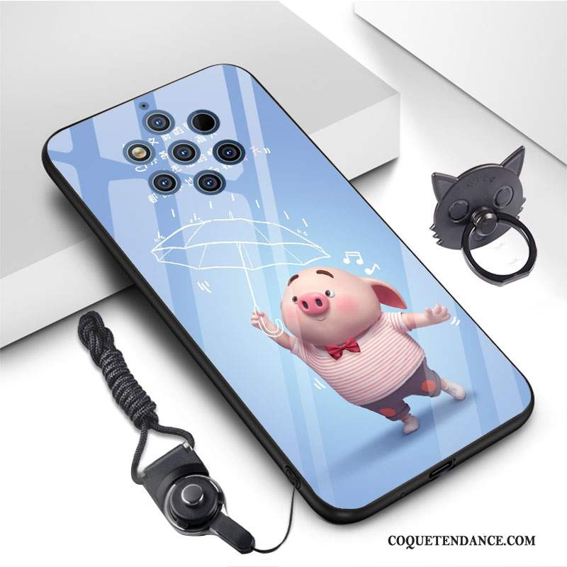 Nokia 9 Pureview Coque Verre Trempé Charmant Fluide Doux De Téléphone Dessin Animé