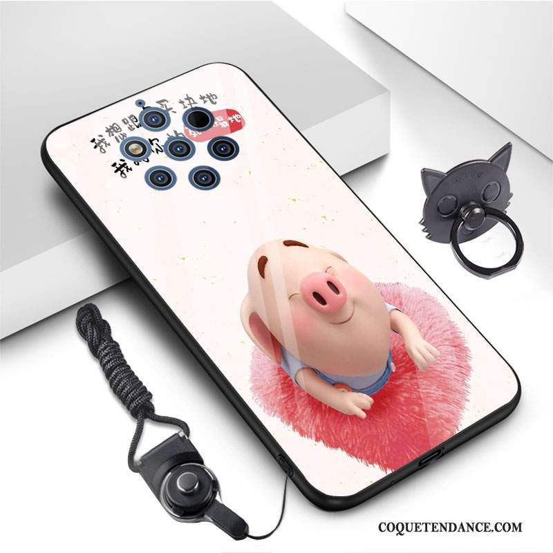 Nokia 9 Pureview Coque Verre Trempé Charmant Fluide Doux De Téléphone Dessin Animé