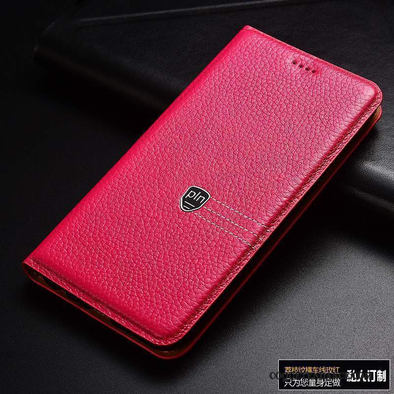 Redmi 5a Coque Petit Rouge Étui Jaune Étui En Cuir