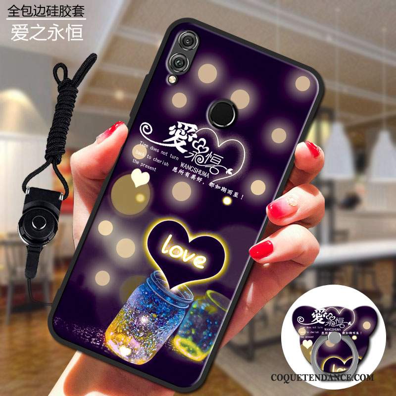 Redmi 7 Coque Fluide Doux Violet Amoureux Tempérer Étui