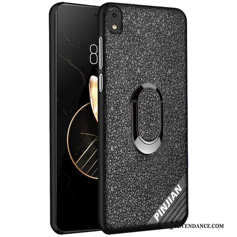 Redmi 7a Coque Antidérapant Délavé En Daim De Téléphone Protection Similicuir