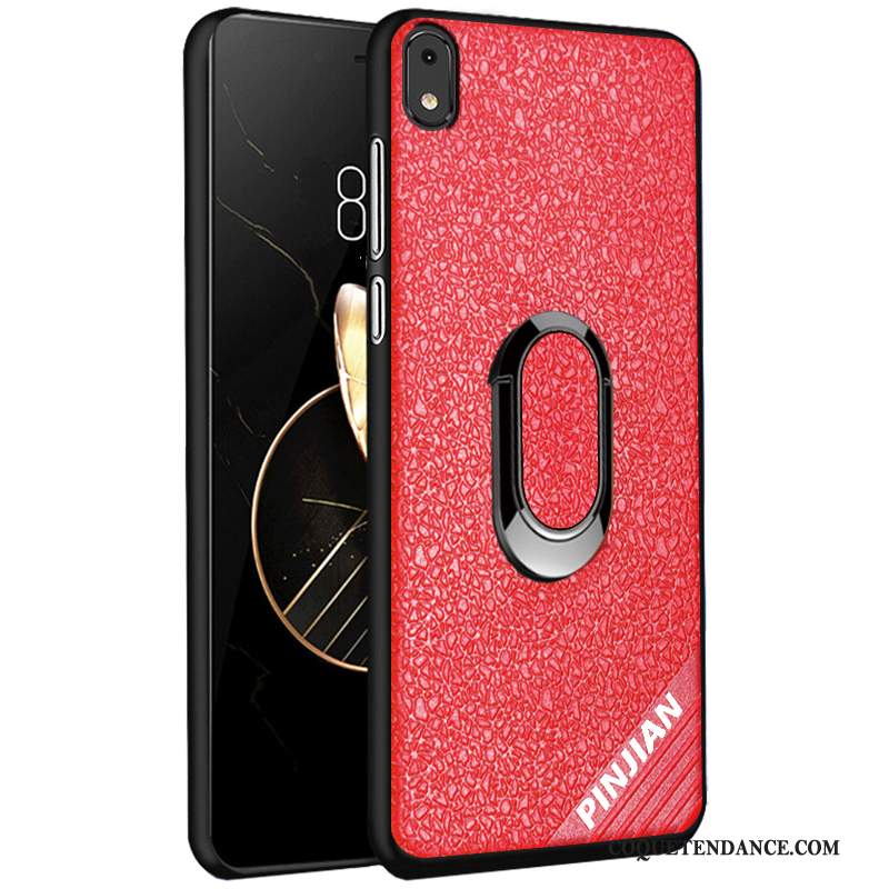 Redmi 7a Coque Antidérapant Délavé En Daim De Téléphone Protection Similicuir