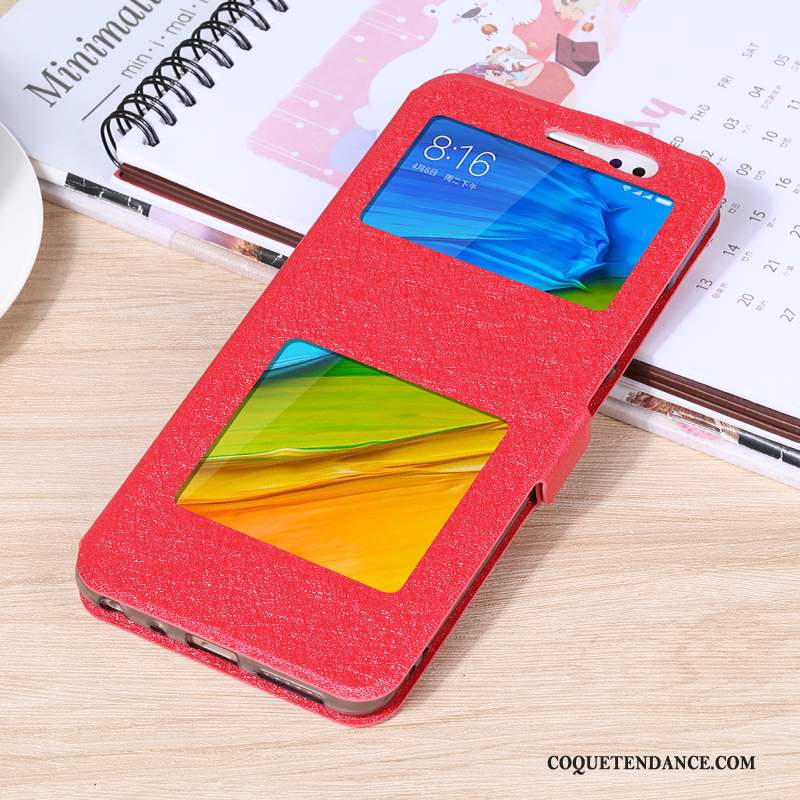 Redmi 7a Coque Rouge De Téléphone Étui En Cuir Windows Housse