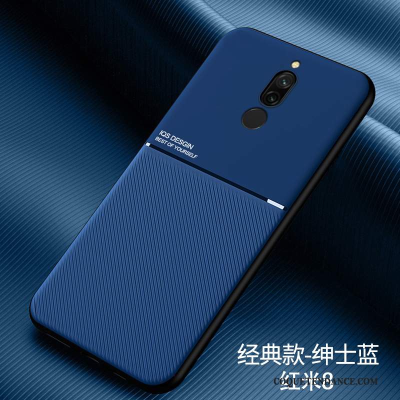 Redmi 8 Coque Mode Très Mince Silicone Créatif Bleu