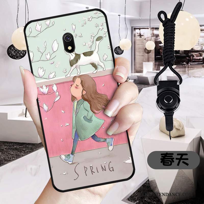 Redmi 8a Coque Rose Dessin Animé De Téléphone Étui Protection