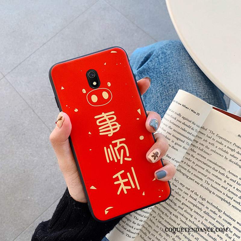 Redmi 8a Coque Rouge Amoureux Silicone Protection Incassable