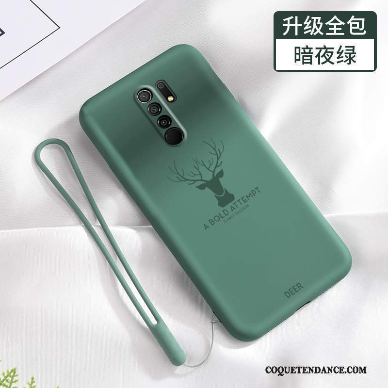 Redmi 9 Coque Protection Fluide Doux Ornements Suspendus Elk Tout Compris