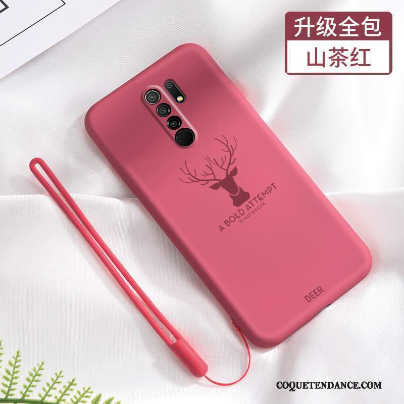 Redmi 9 Coque Protection Fluide Doux Ornements Suspendus Elk Tout Compris