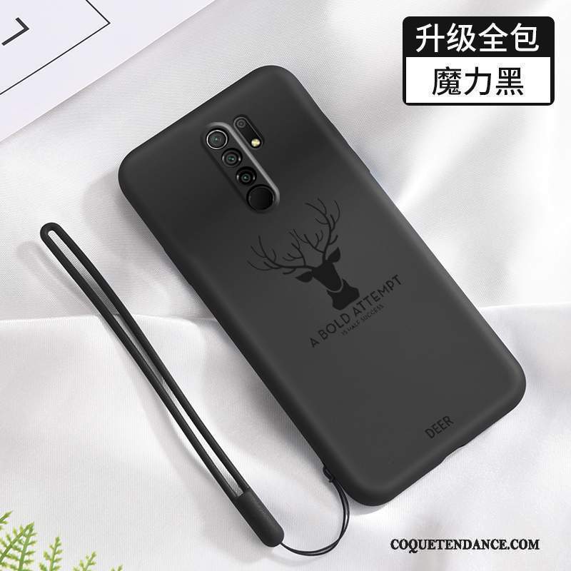 Redmi 9 Coque Protection Fluide Doux Ornements Suspendus Elk Tout Compris