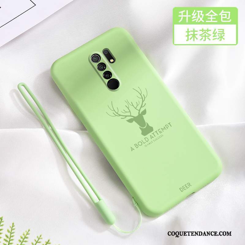 Redmi 9 Coque Protection Fluide Doux Ornements Suspendus Elk Tout Compris