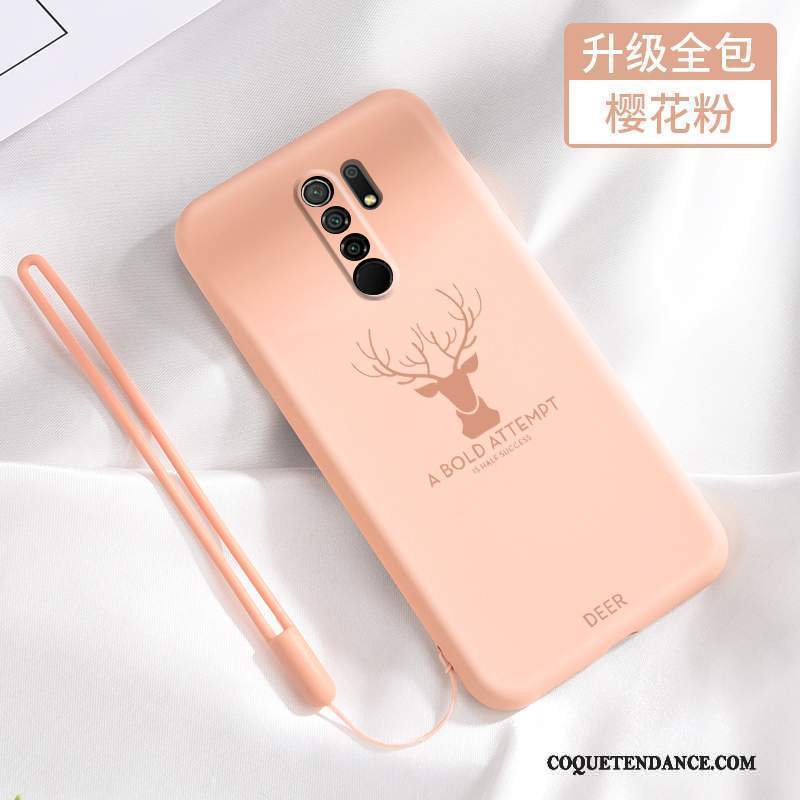 Redmi 9 Coque Protection Fluide Doux Ornements Suspendus Elk Tout Compris