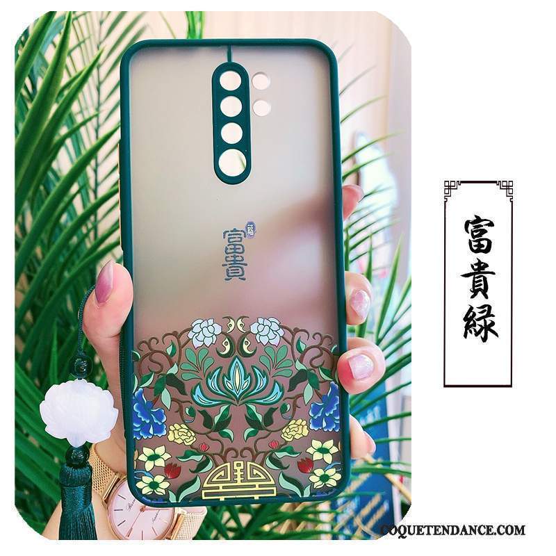 Redmi 9 Coque Style Chinois Étui Rouge Coque De Téléphone