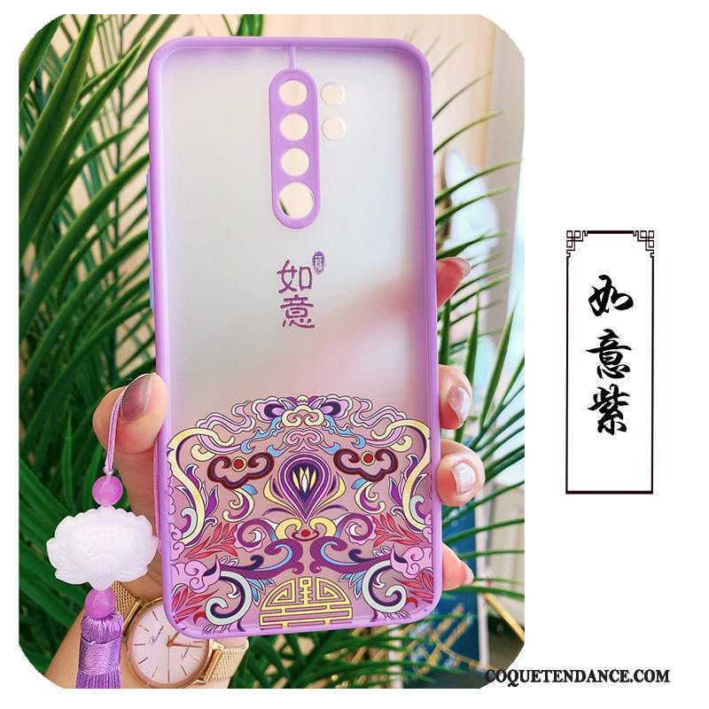 Redmi 9 Coque Style Chinois Étui Rouge Coque De Téléphone