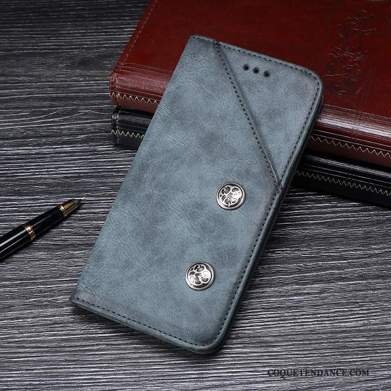 Redmi Go Coque Rouge Étui En Cuir Petit Housse Noir